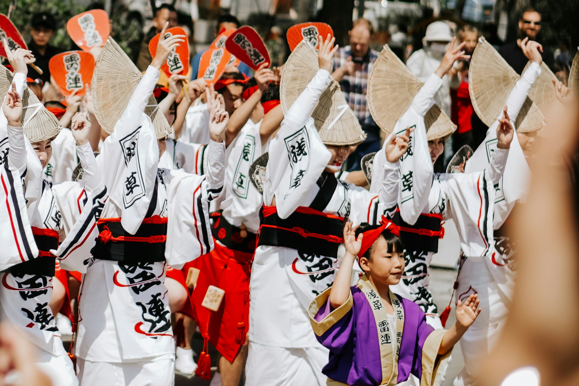 Traditional Japanese summer festival dance, Tokushima — Photo on Unsplash