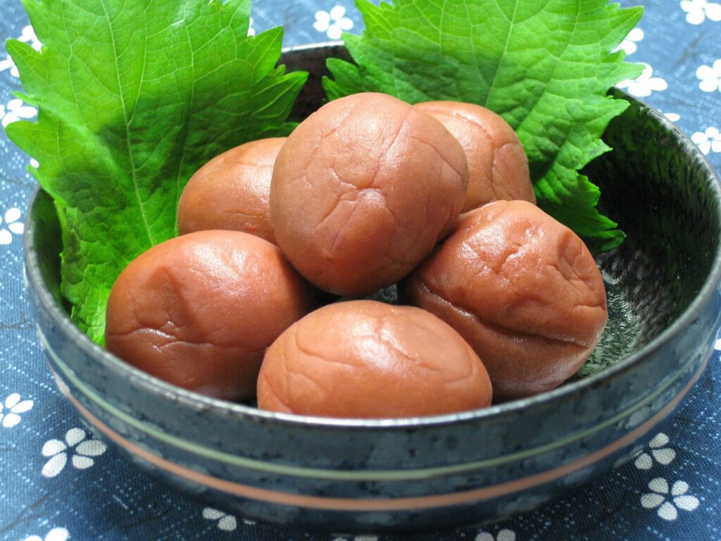 umeboshi, shiso leaf, dish, umeboshi, umeboshi, umeboshi, umeboshi, umeboshi